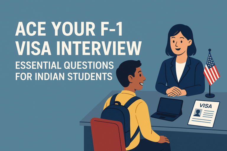 Ace Your F-1 Visa Interview: Essential Questions for Indian Students